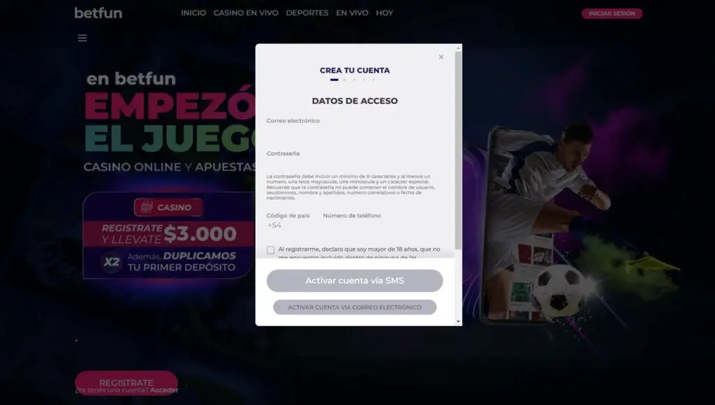 Oferta de juegos en Betfun Casino